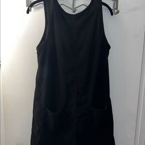 Pixie Black corduroy Sleeveless Dress